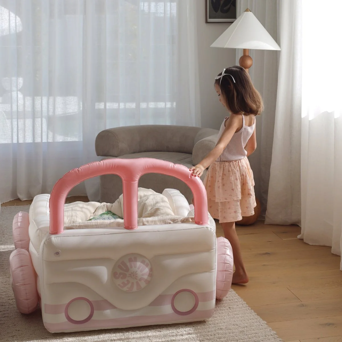 Kids Air Mattress - Summer Van Pink - Image 8