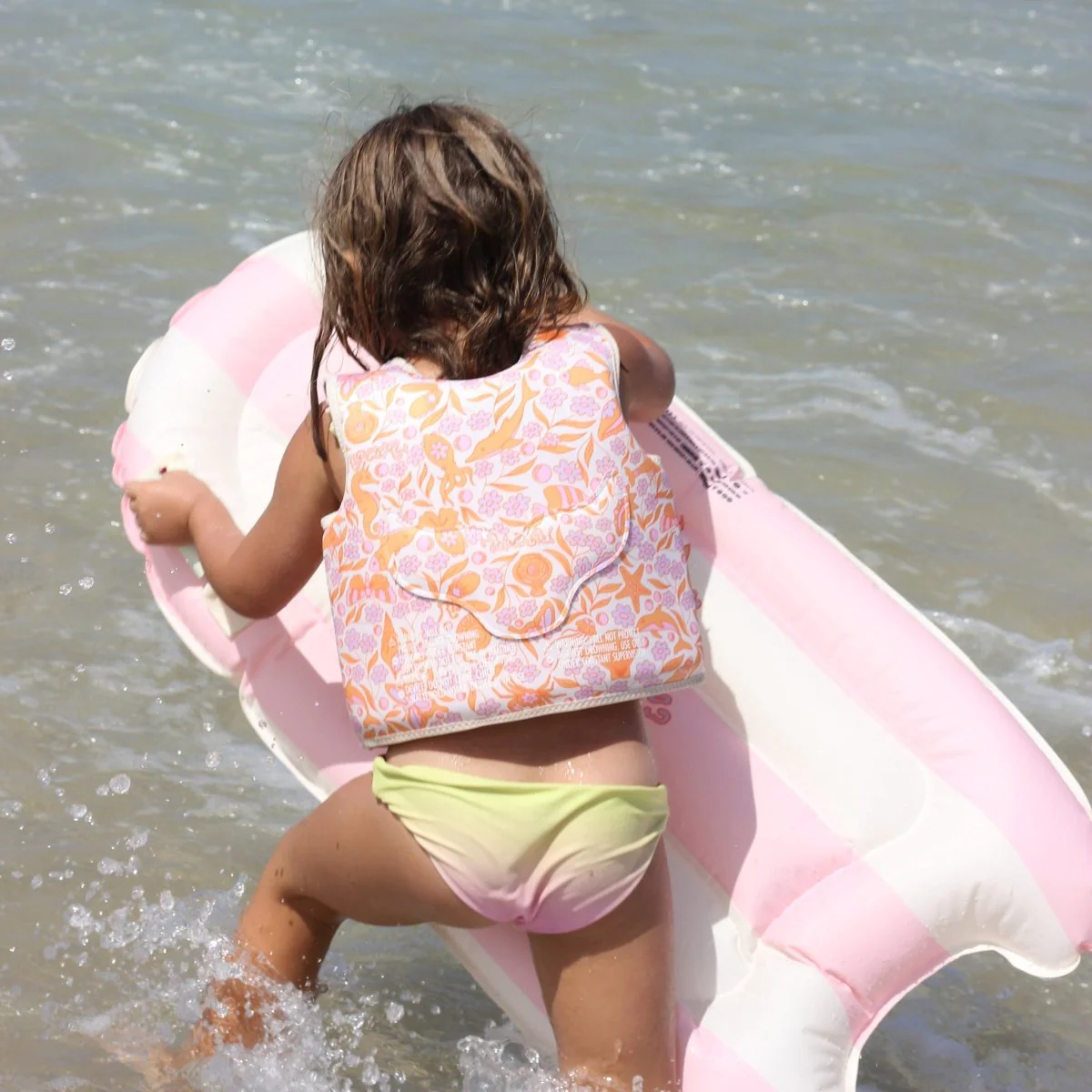 Kids Surf Mat - Dolphin Surf Co Pink Stripe - Image 4
