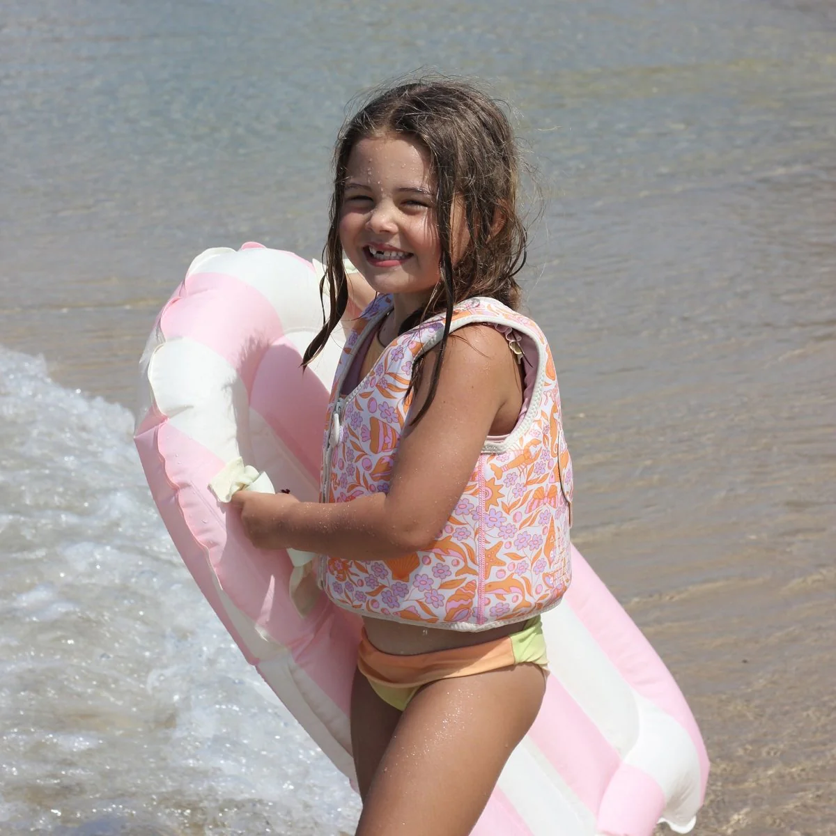 Kids Surf Mat - Dolphin Surf Co Pink Stripe - Image 5