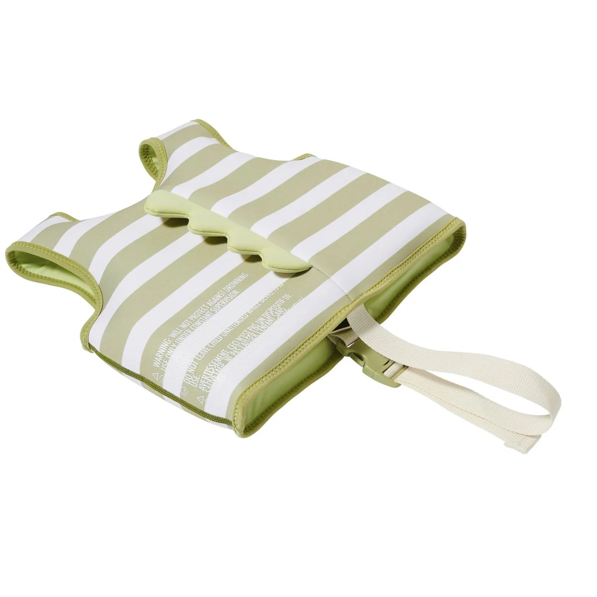 Kids Swim Vest 1-2 - Into the Wild Green Stripe - Image 7