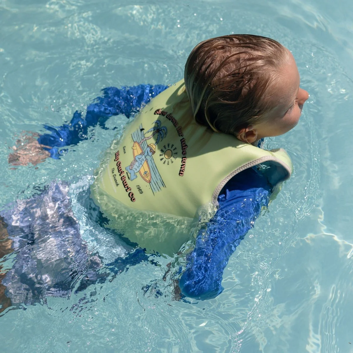 Kids Swim Vest 3-6 - Shred Turtle Green - Image 4