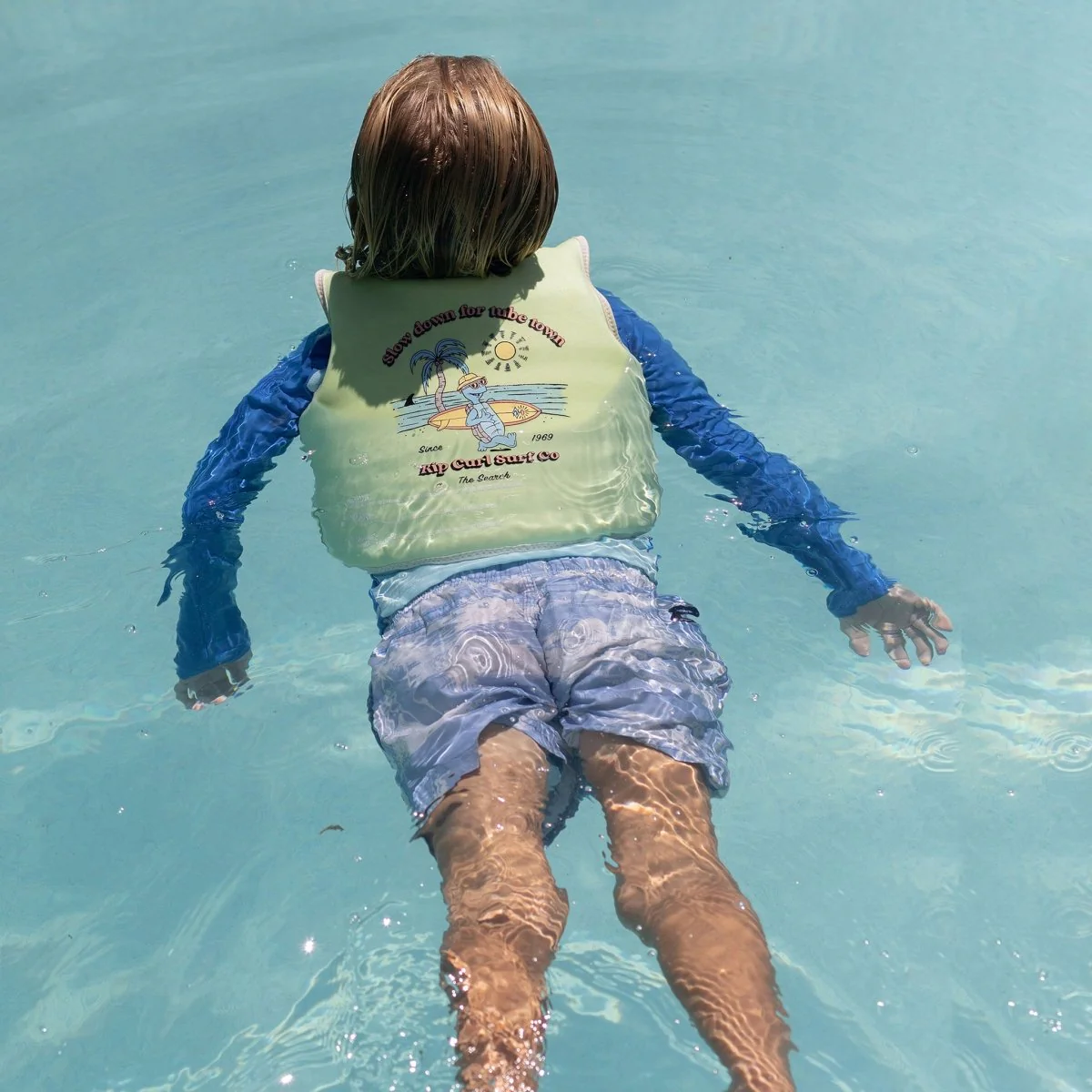 Kids Swim Vest 3-6 - Shred Turtle Green - Image 5
