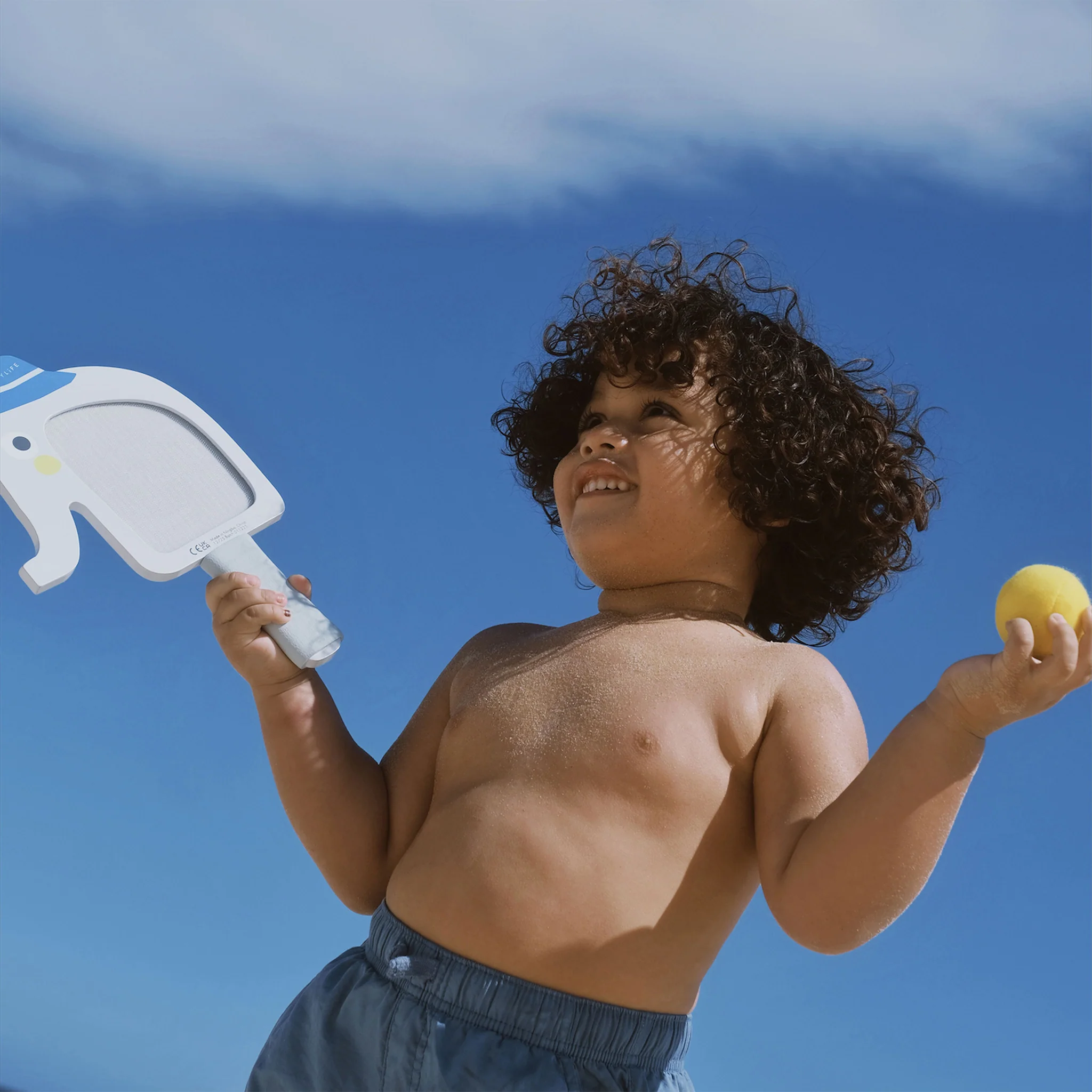 Kids Velcro Beach Bats - Eli the Elephant Multi - Image 4