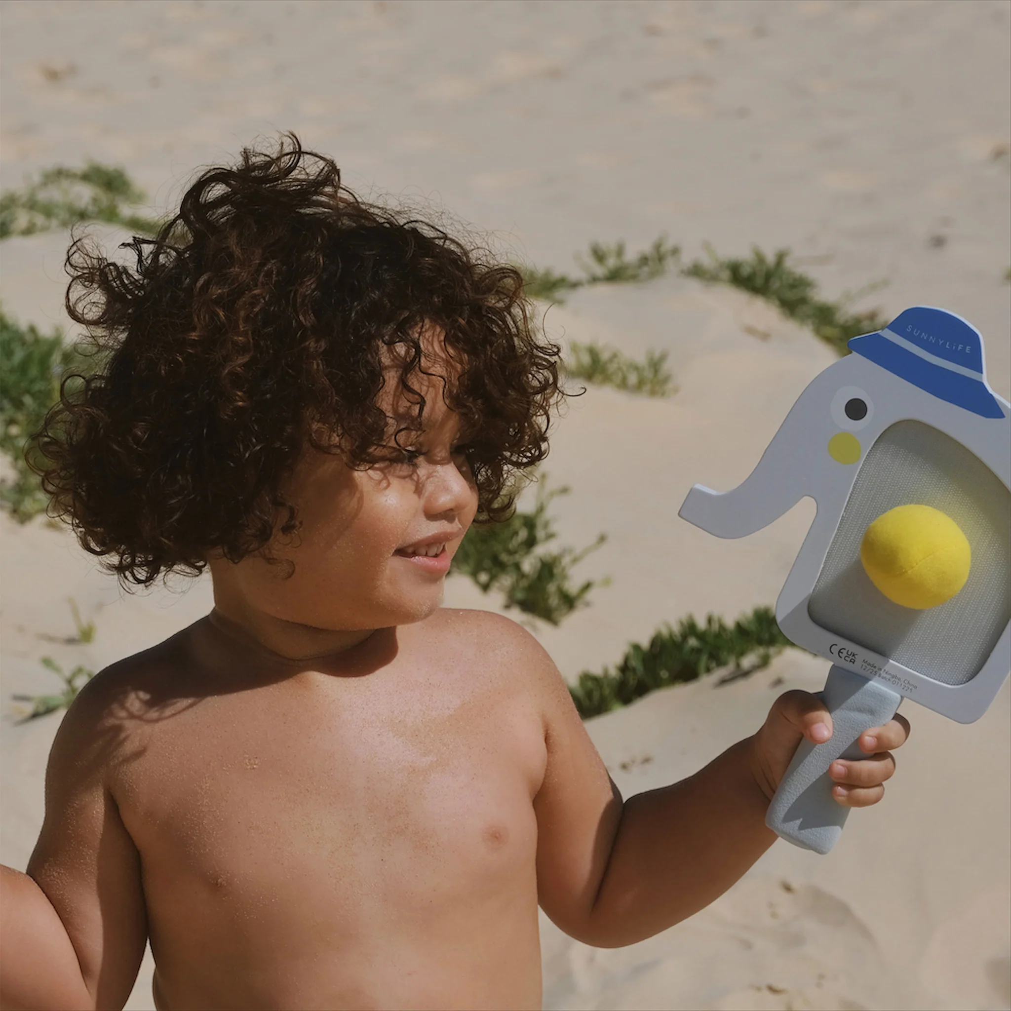 Kids Velcro Beach Bats - Eli the Elephant Multi - Image 5