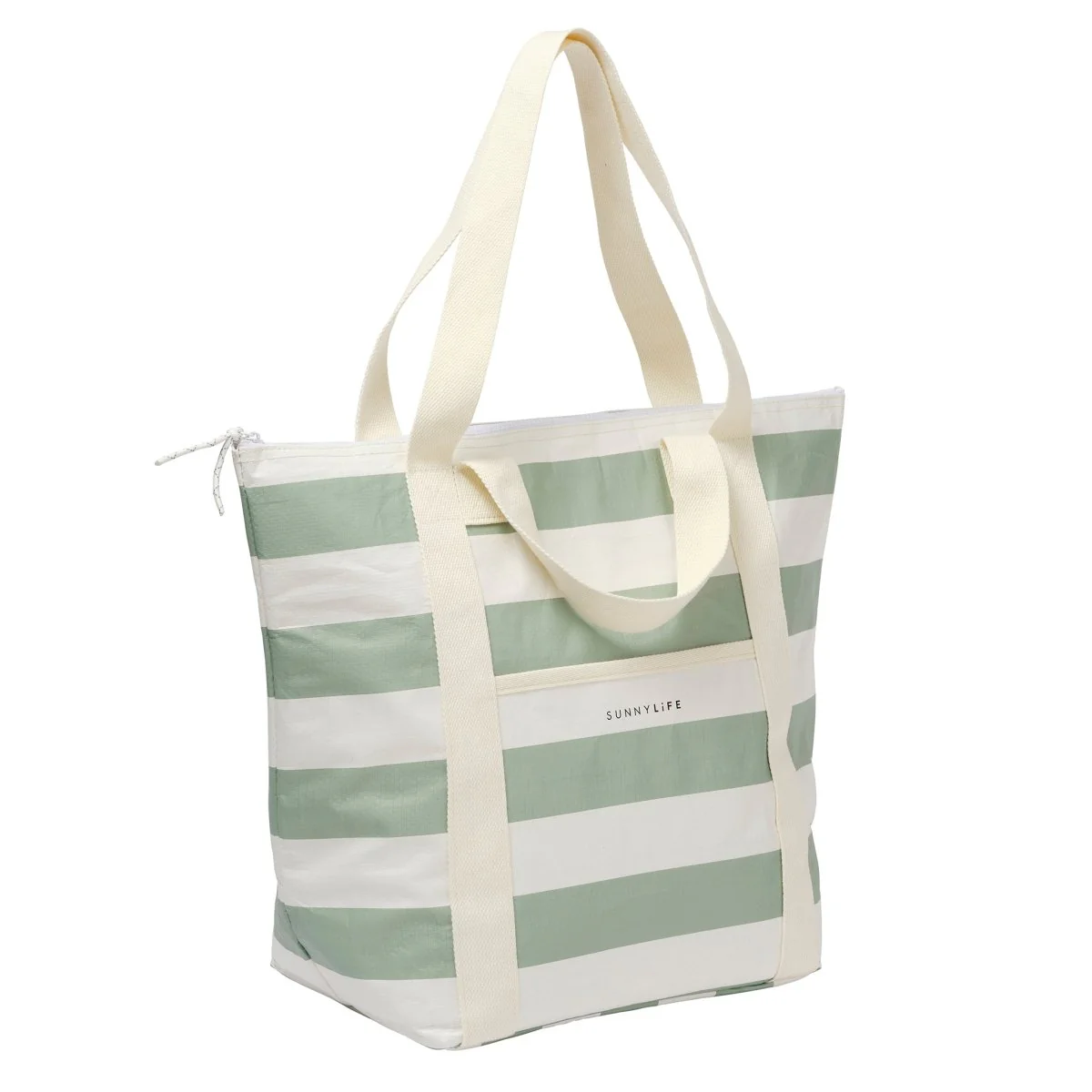Light Cooler Tote - La Palma Sage Stripe - Image 6