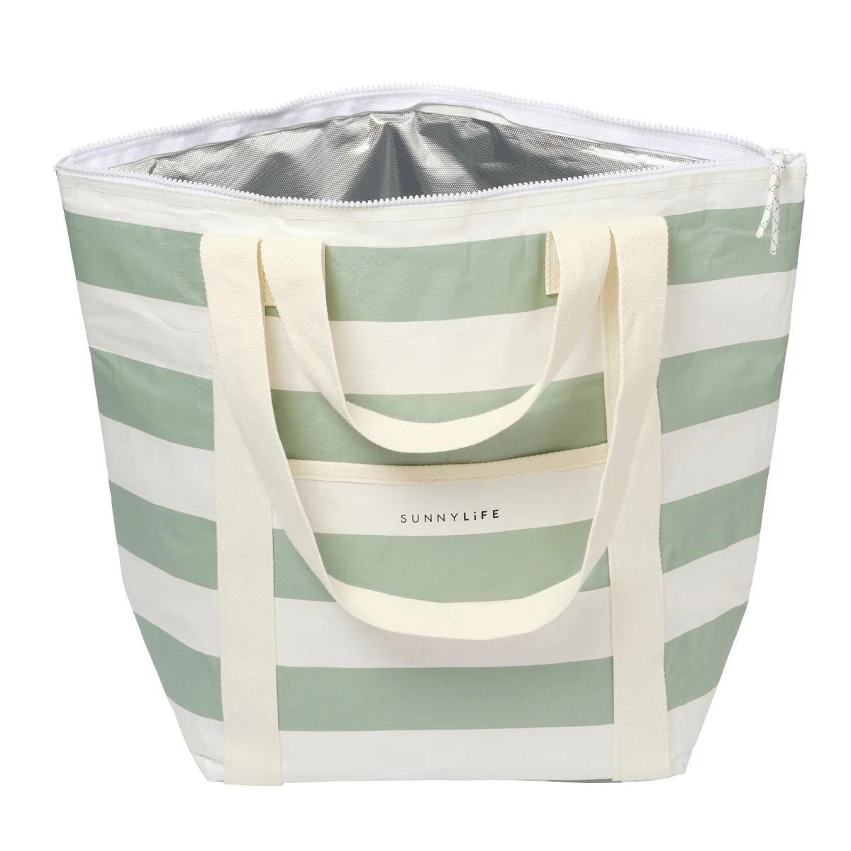 Light Cooler Tote - La Palma Sage Stripe - Image 7
