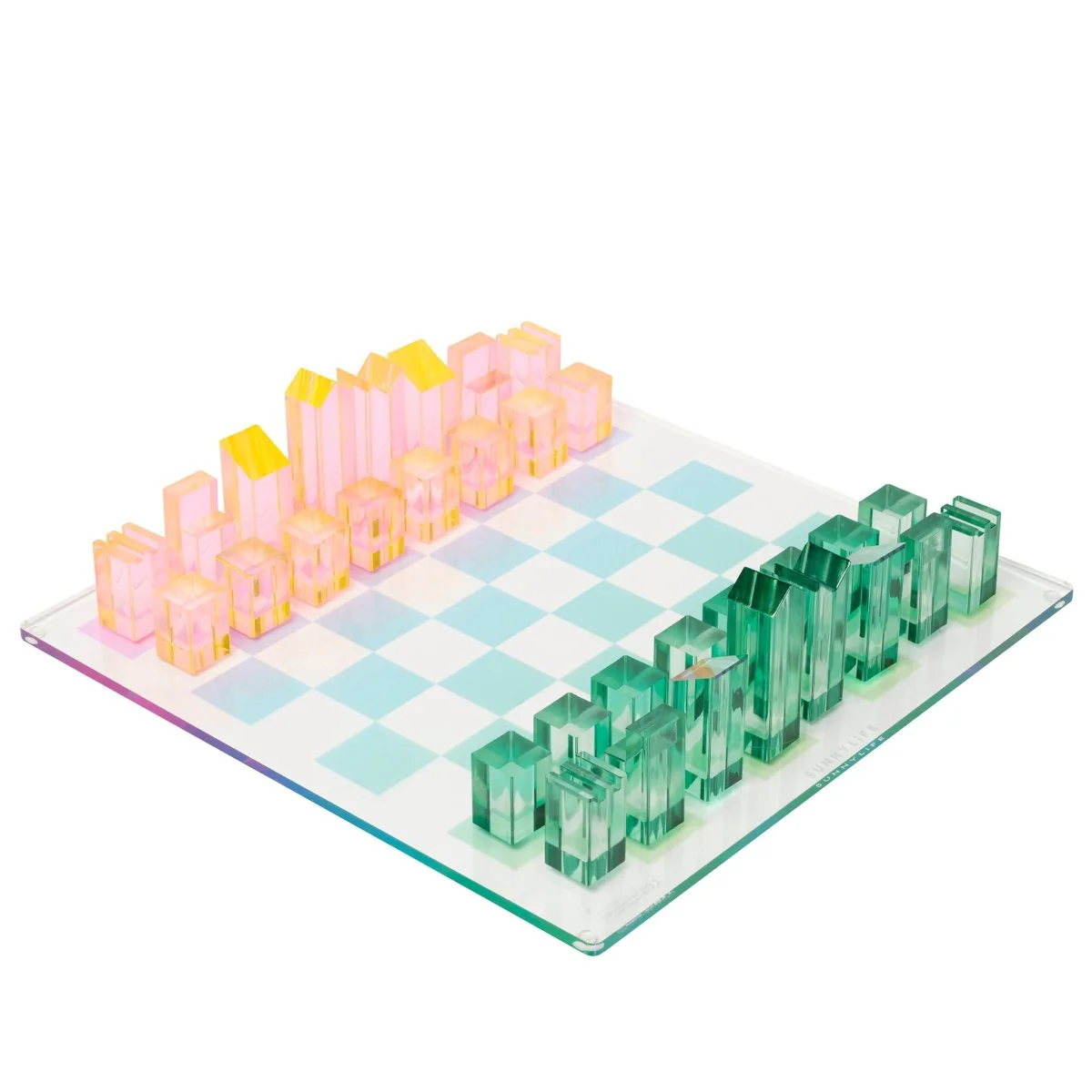 Lucite Chess & Checkers - Ombre - Image 11