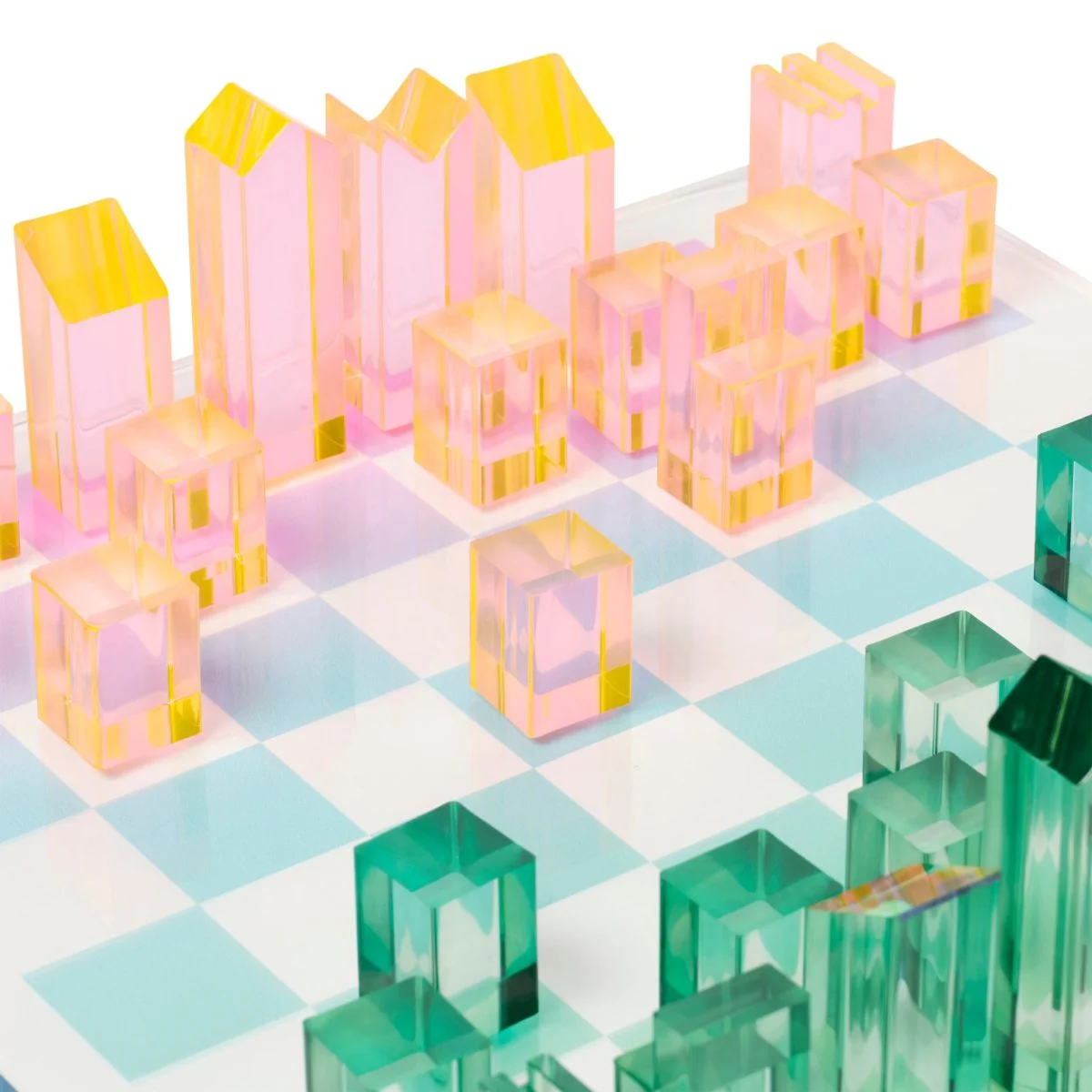 Lucite Chess & Checkers - Ombre - Image 9