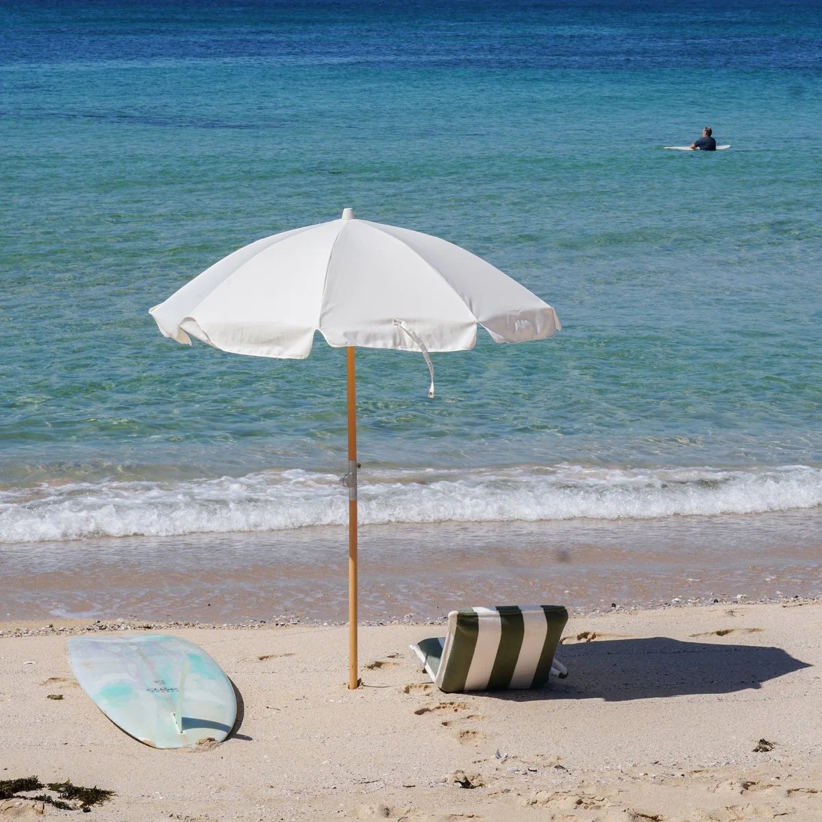 Luxe Beach Umbrella - Cream - Image 6