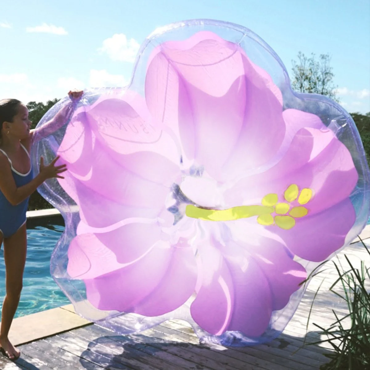 Luxe Lie-On Float - Hibiscus Purple - Image 4