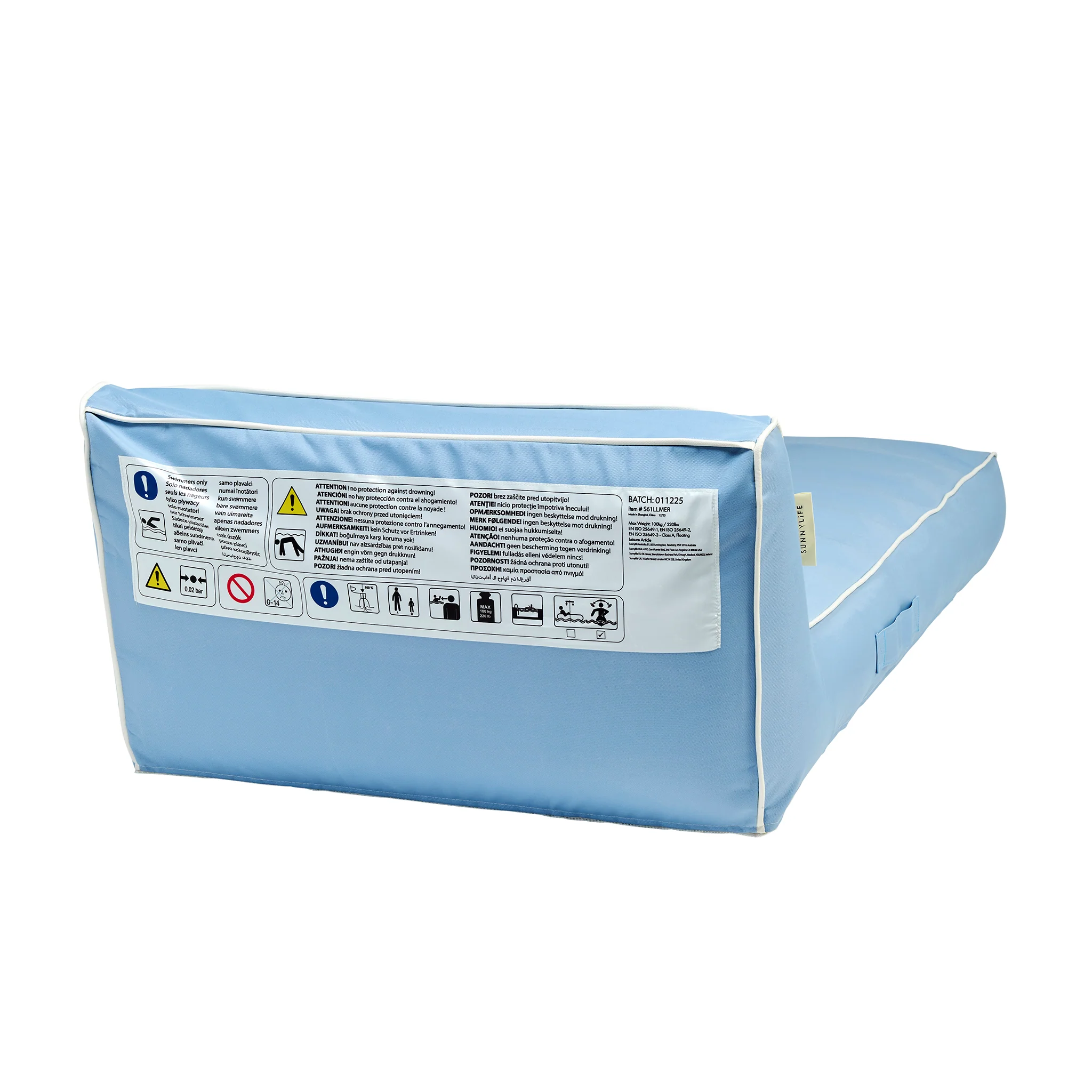 Luxe Lie-On Lounger - La Mer Med Blue - Image 7