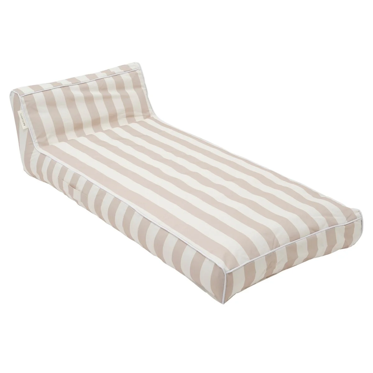 Luxe Lie-On Lounger - Oyster Stripe