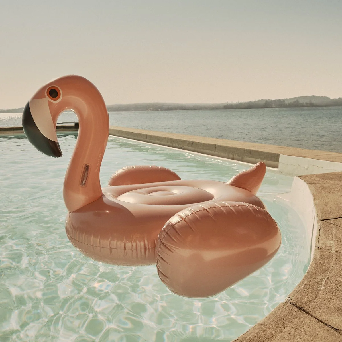 Luxe Ride-On Flamingo Float - Rose Gold - Image 8