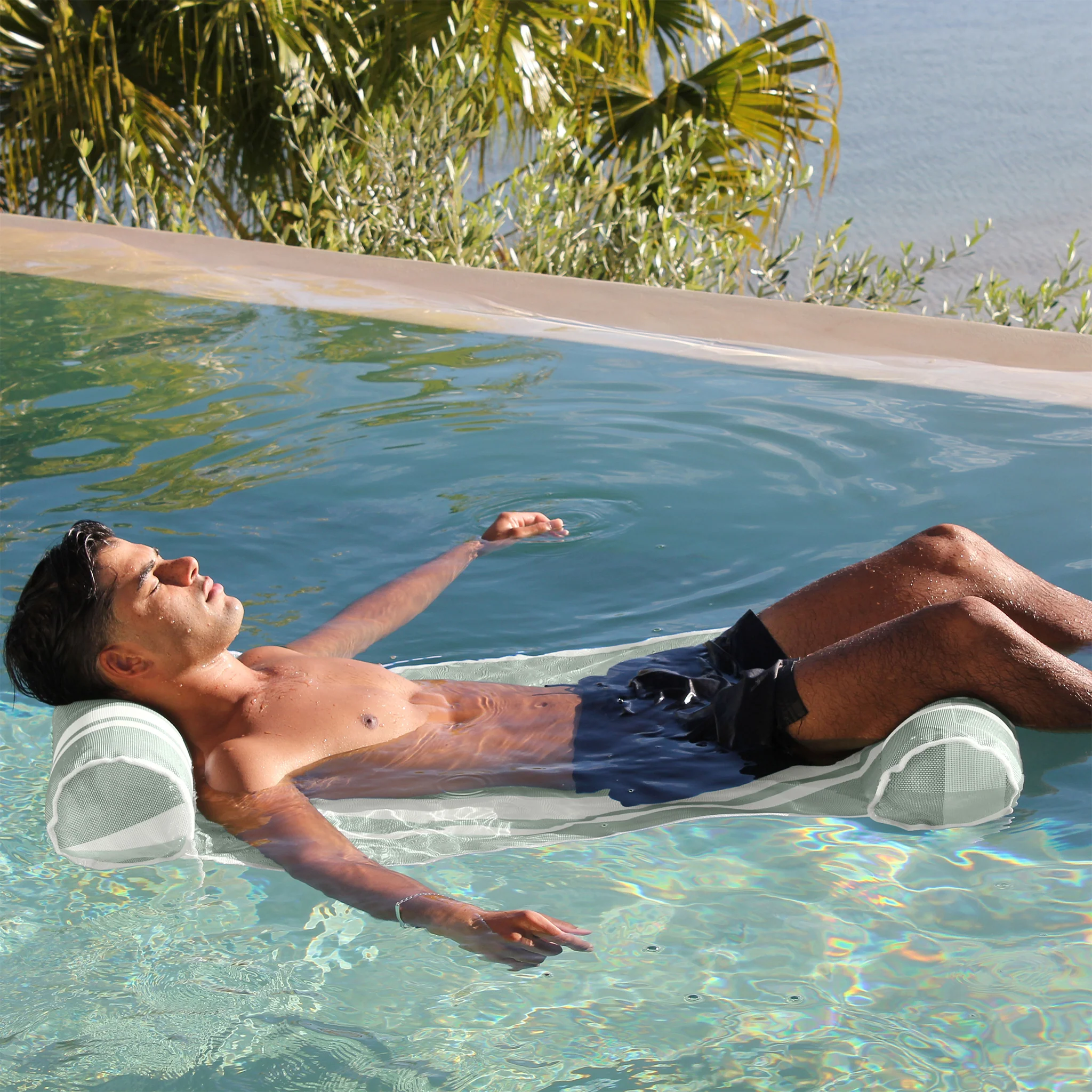 Mesh Hammock Float - Seagrass Seagrass Stripe - Image 2