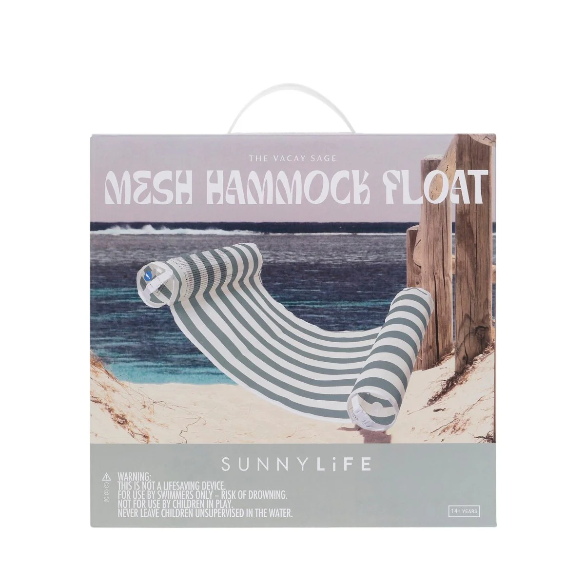 Mesh Hammock Float - The Vacay Olive Stripe - Image 5