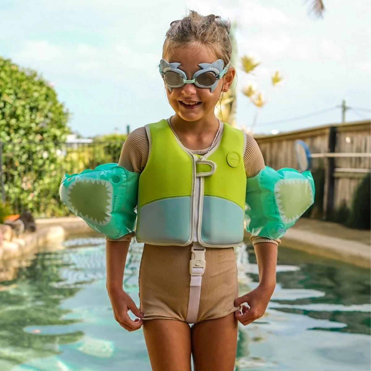Swimming Goggles - Salty The Shark Blue - Image 3
