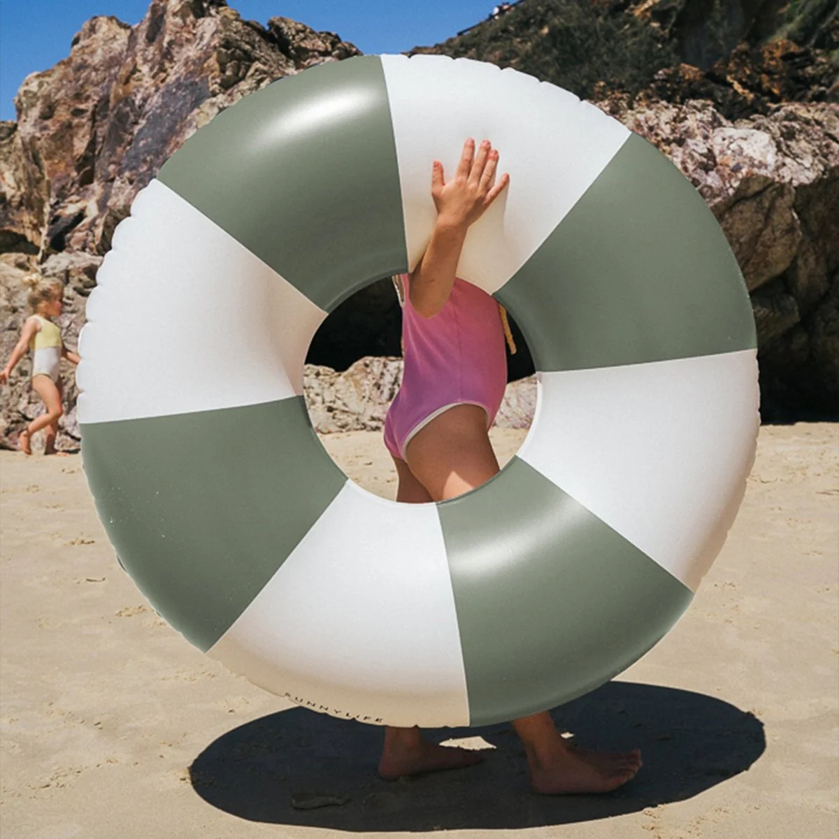 Pool Ring - Olive Stripe - Image 3