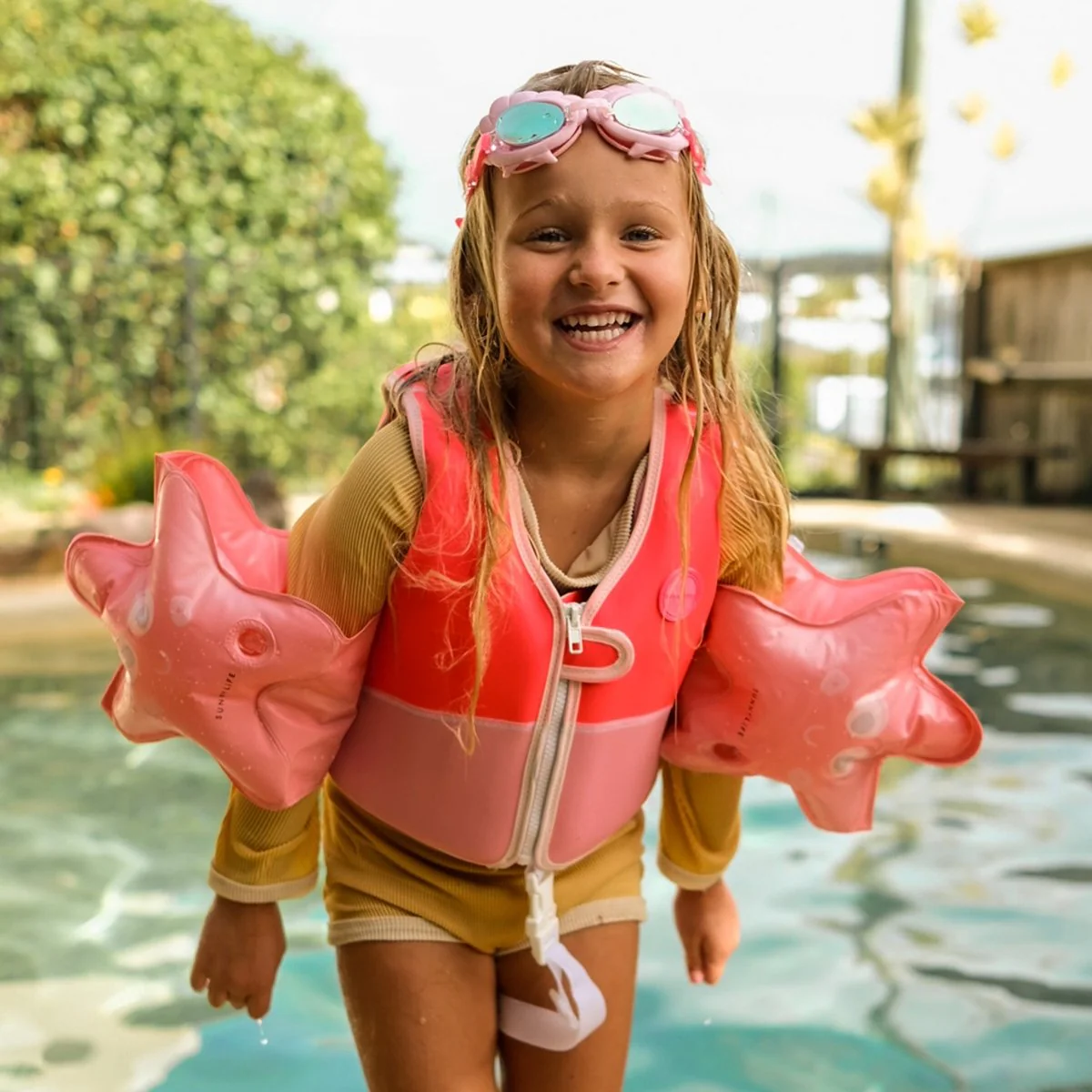 Kids Swim Vest 2-3 - Melody The Mermaid Pink - Image 3
