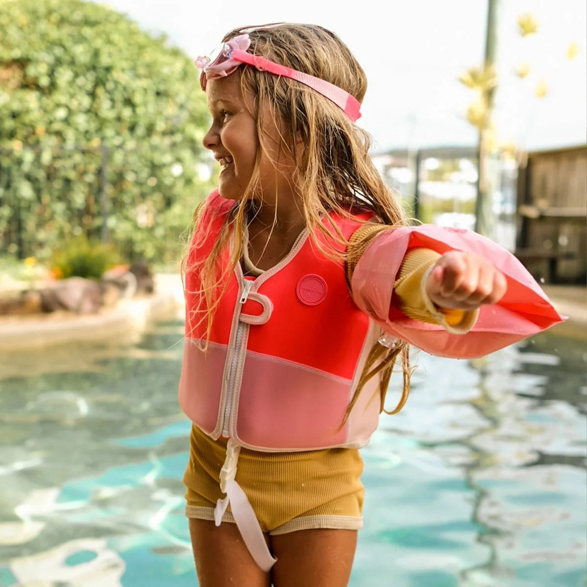 Kids Swim Vest 2-3 - Melody The Mermaid Pink - Image 4