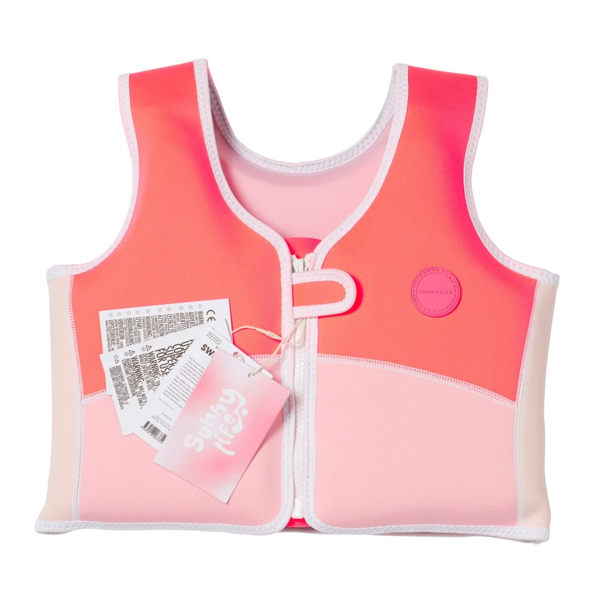 Kids Swim Vest 3-6 - Melody The Mermaid Pink - Image 8