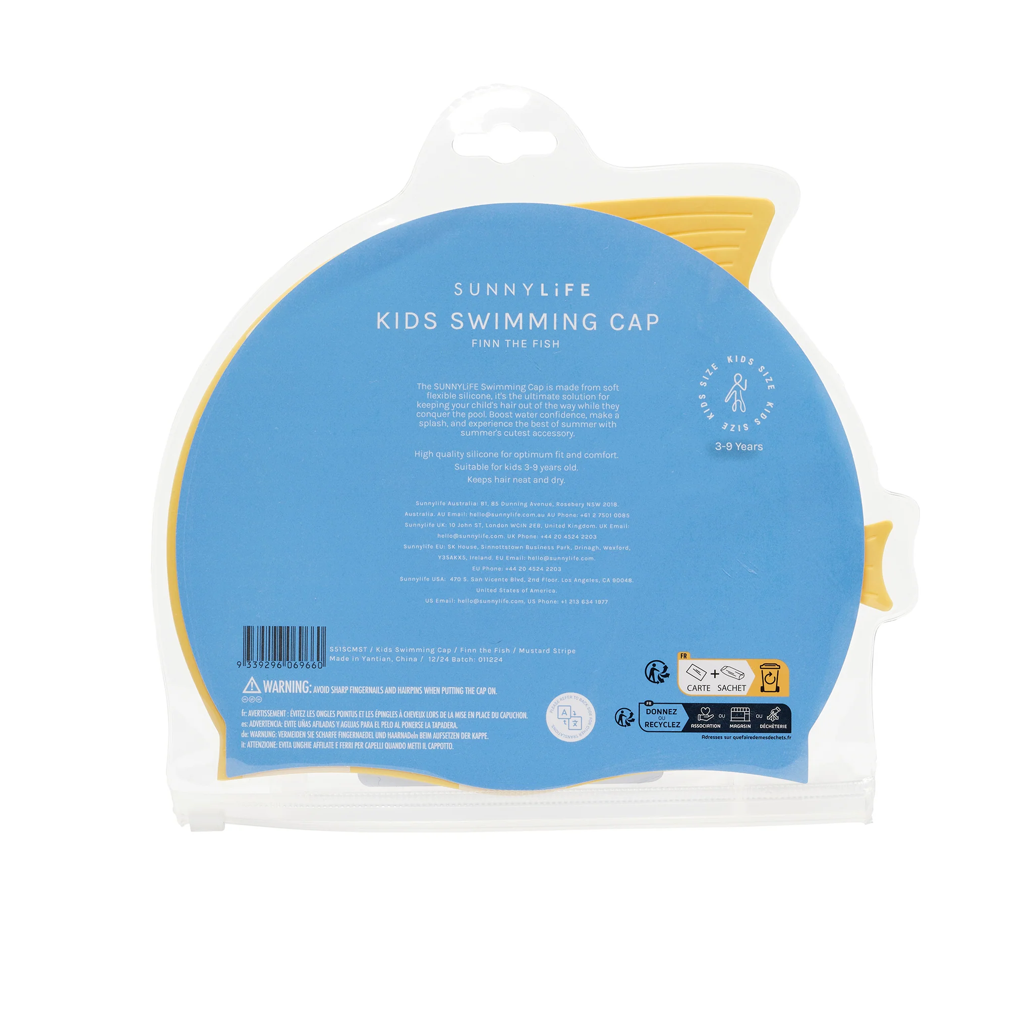 Swimming Cap - Finn the Fish Yellow - Image 5