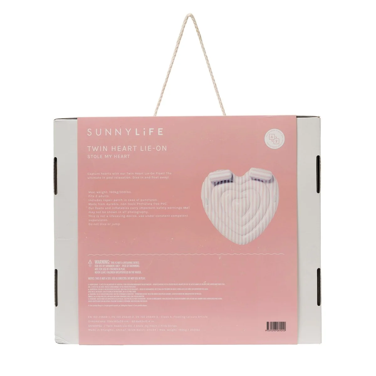 Twin Heart Lie-On Float - Stole My Heart Pink - Image 14